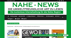 Desktop Screenshot of nahe-news.de